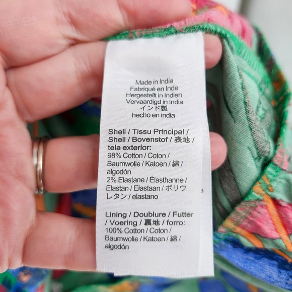 J. Crew Green Floral Halter Tiered Midi Dress Womens Size 8 Preppy Garden Party - Picture 3 of 8